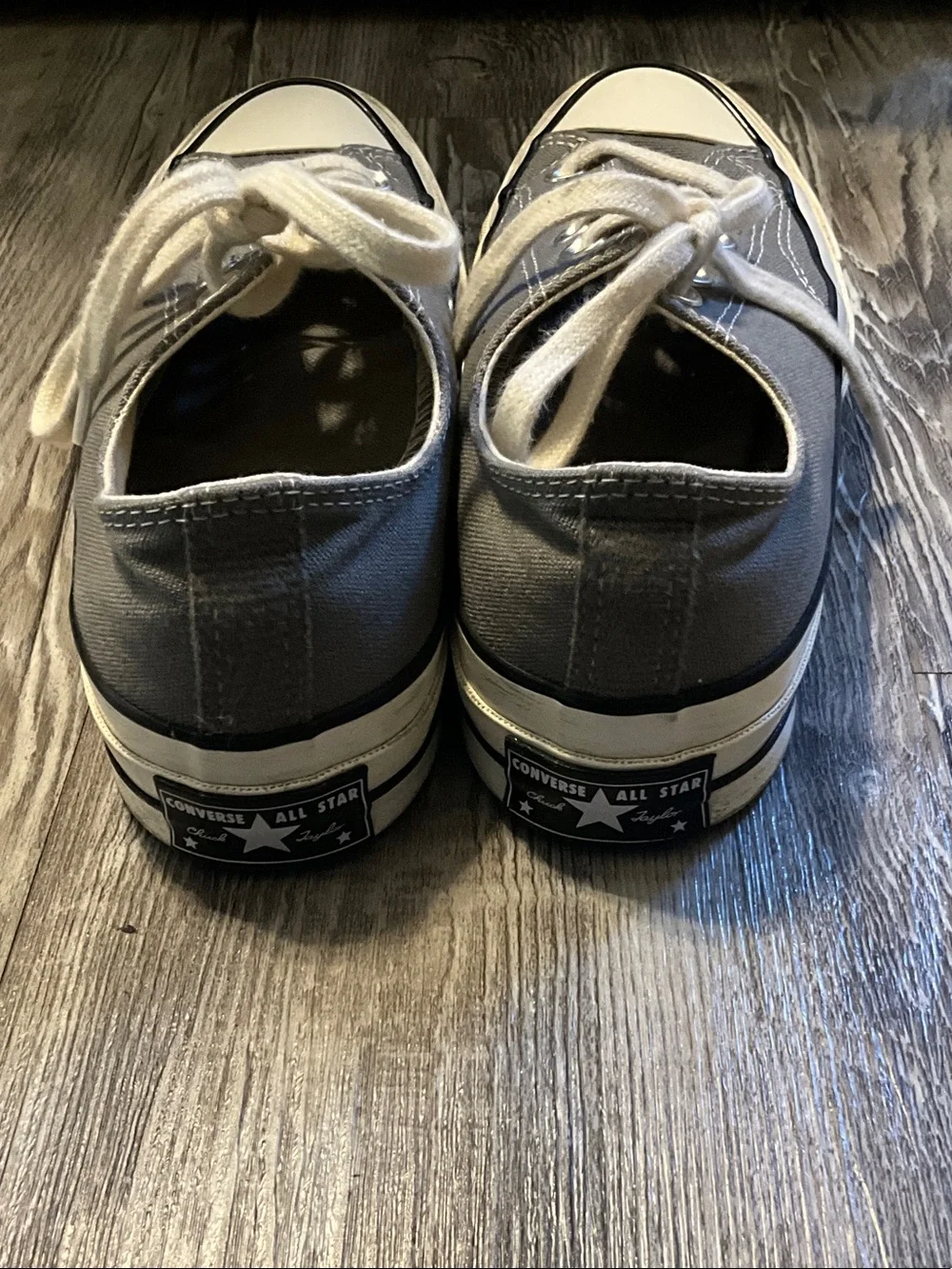 Converse Low Top Sneakers - Gray & White - Picture 4 of 4
